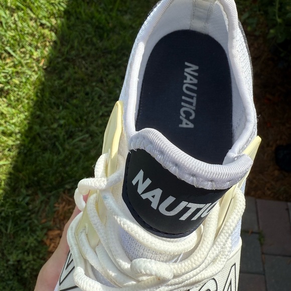 Nautica Anokin Cream / White Athletic Shoes SZ 8 - Picture 10 of 12